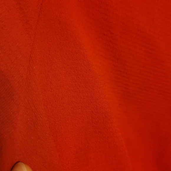 Stella Tweed Red Chiffon Tie Front Blouse - Picture 7 of 10